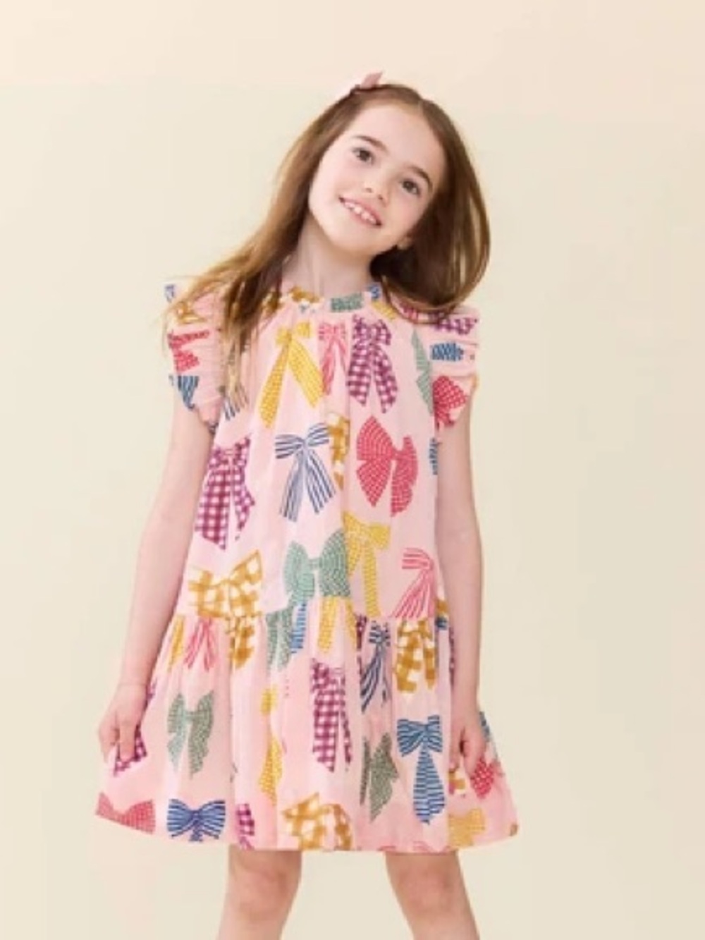 Pink chicken bows dress
